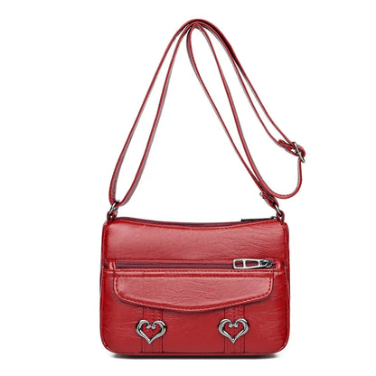 Vintage-Umhängetasche Mit Mehreren Taschen