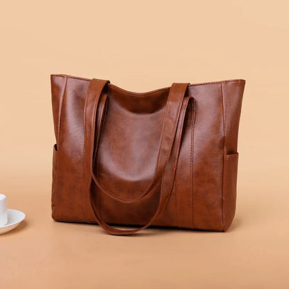 Stilvolle Einfarbige Schultertasche Mit Reißverschluss Für Damen