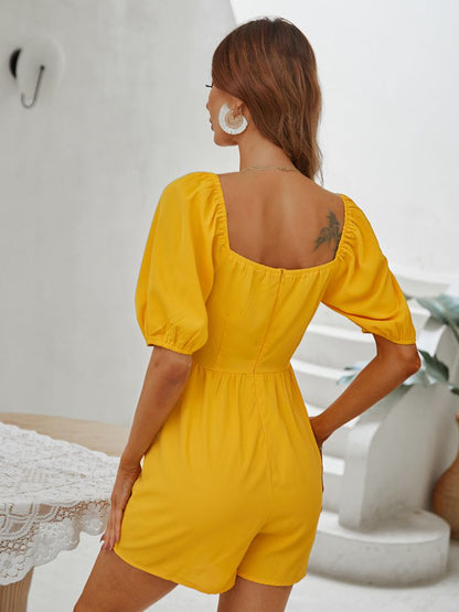 Stilvolles Design Eleganter Jumpsuit Gelb
