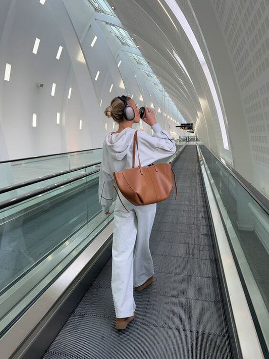 Vintage Tote Große Umhängetasche