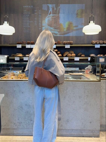 Vintage Tote Große Umhängetasche