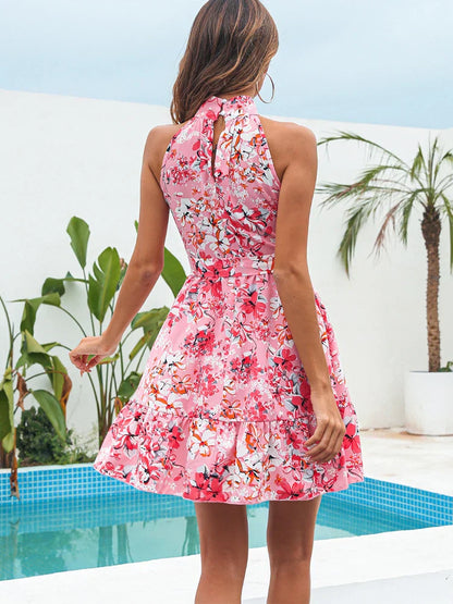 Ärmelloses Midikleid Mit Ausschnitt