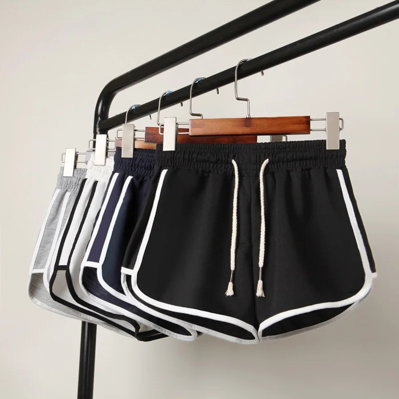 Gestreifte Shorts Für Damen – Atmungsaktiv, Elastisch