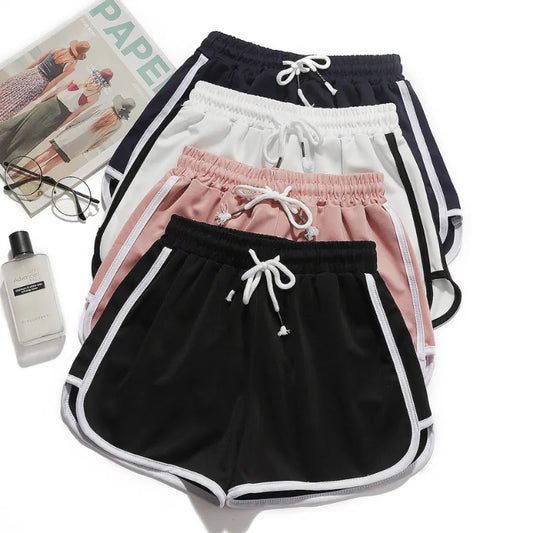 Gestreifte Shorts Für Damen – Atmungsaktiv, Elastisch