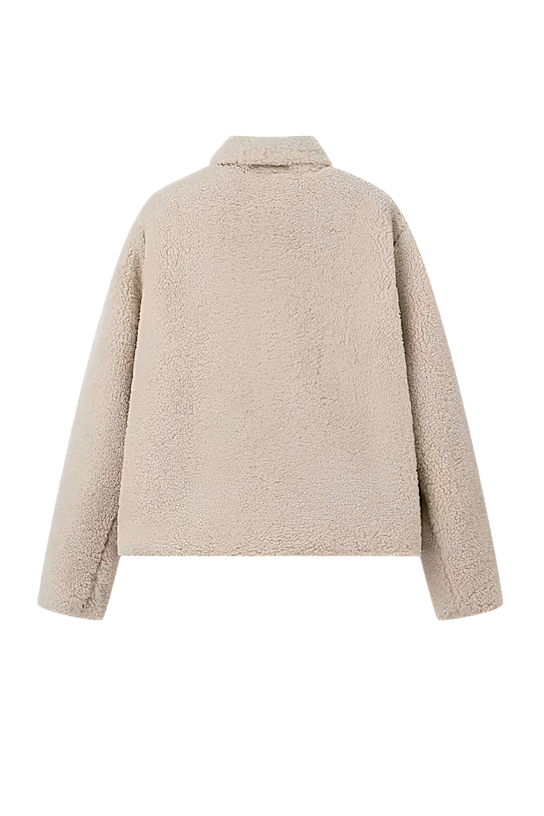Elegante Jacke Mit Umklappbarem Kragen İn Schlichter Farbe