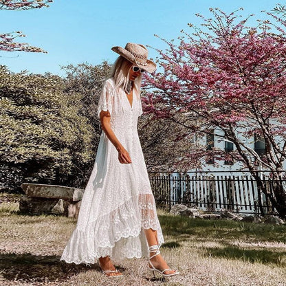 Spitzenkleid İm Boho-Stil