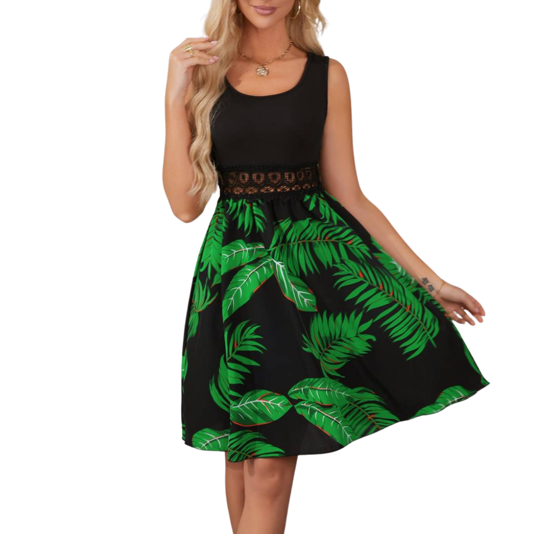 Midikleid Mit Blumenmuster