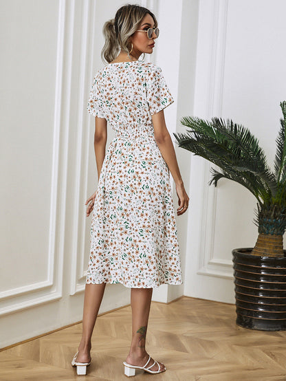 Damenkleid Mit Blumenmuster