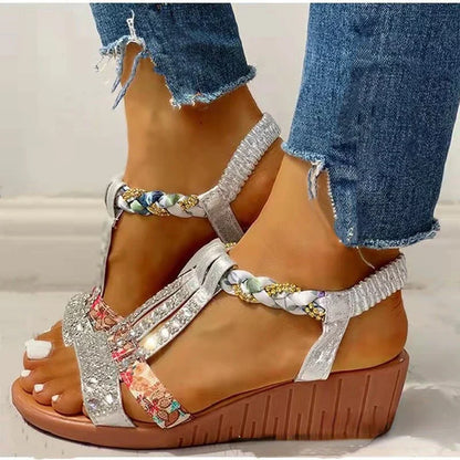 Sommersandalen Mit Absatz