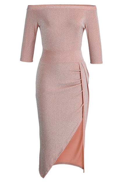 Maxikleid Mit Schlitzausschnitt