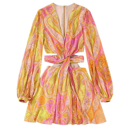 Elegantes Tief Ausgeschnittenes Minikleid
