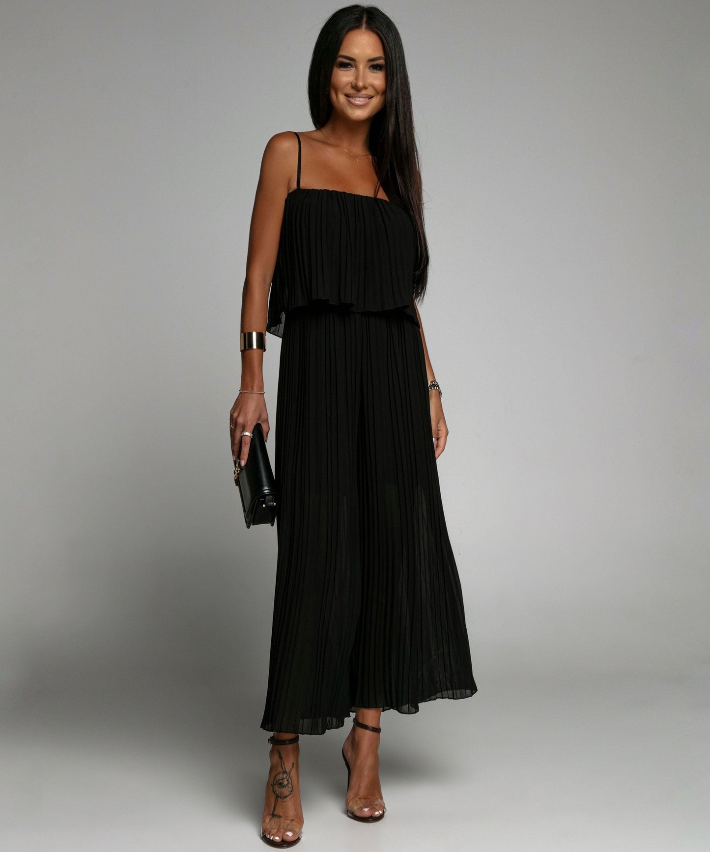 Stilvoller, Eleganter, Tief Ausgeschnittener Jumpsuit