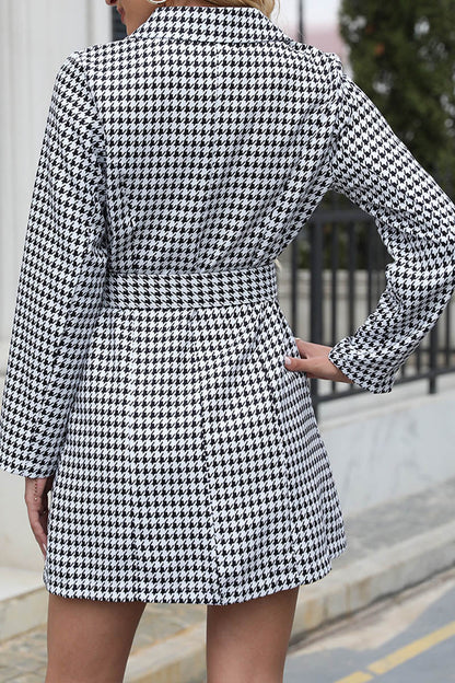 Elegante Karierte Jacke
