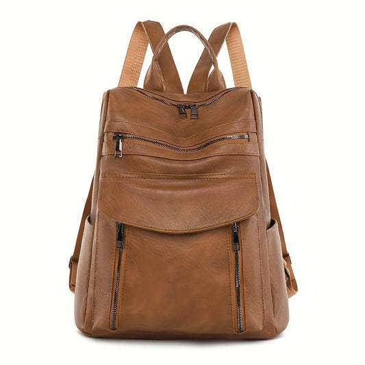 Ein Rucksack, Der Vintage-Stil Und Funktionalität Vereint