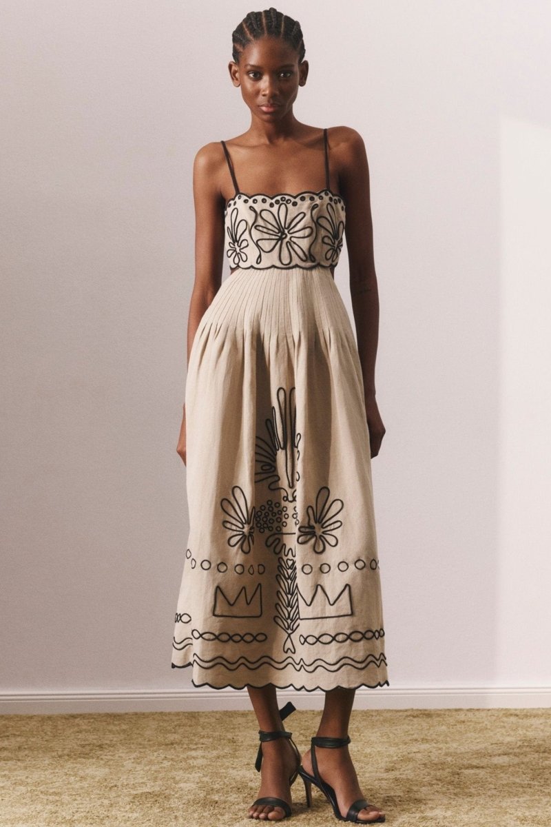 Midikleid Mit Cutout-Detail Und Rückenfrei