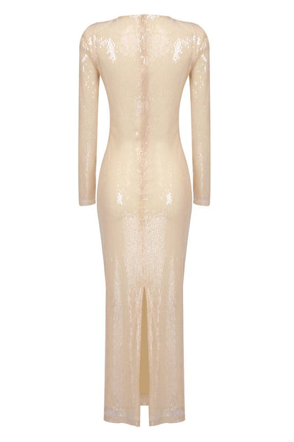 Paillettenkleid Mit Cut-Details