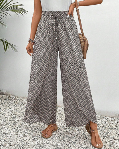 Damenhose Mit Geometrischem Muster