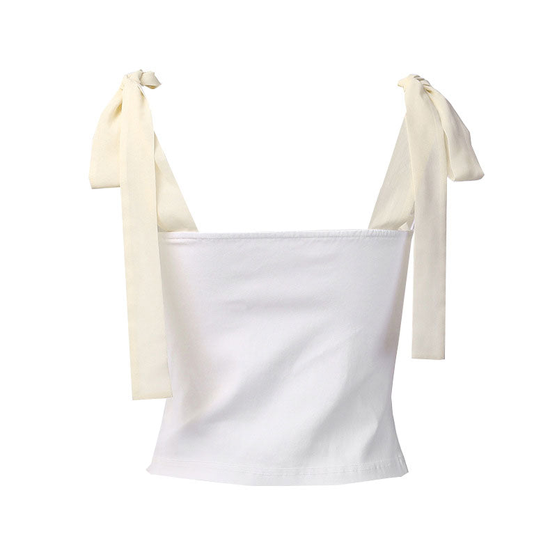 Schicker Schnür-Balkonett-Bustier Kurzes Top