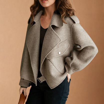 Vintage Jacke Mit Taschendesign