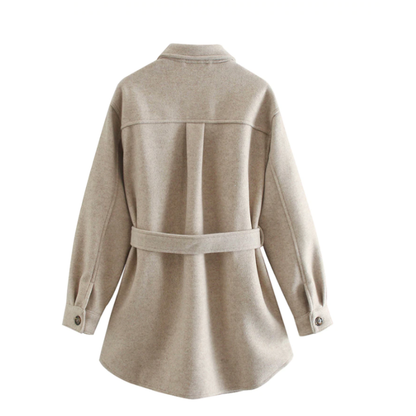 Stylische Jacke Mit Gürteldetail