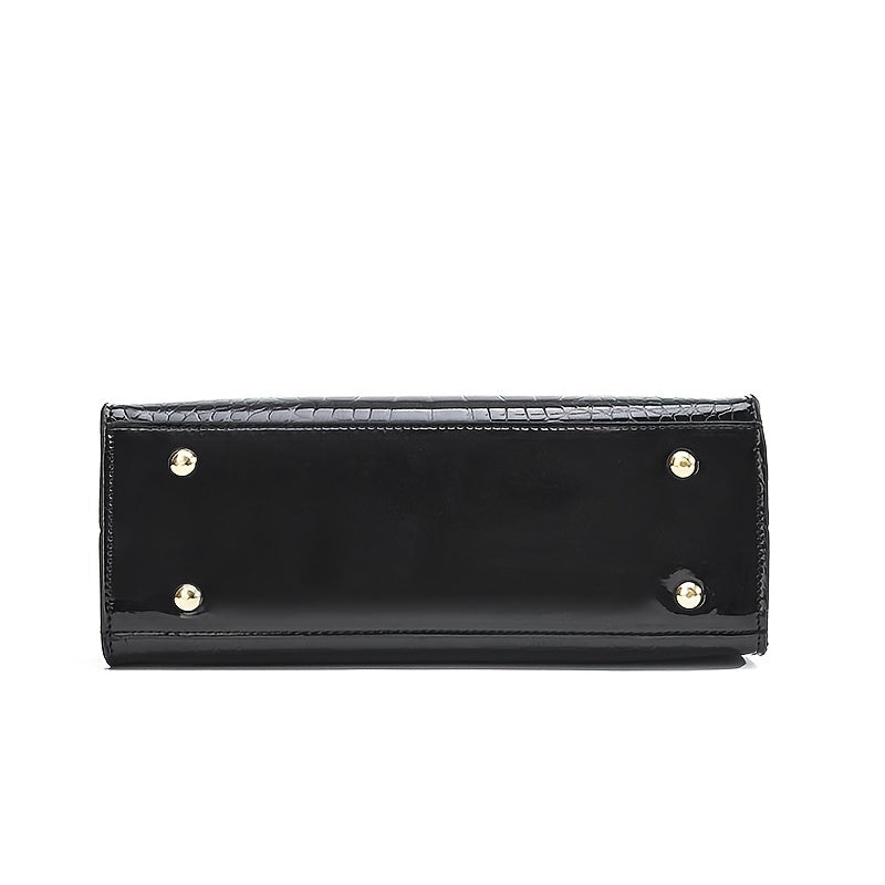 Elegante Tasche Mit Krokodilmuster