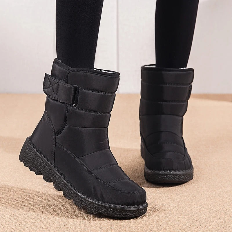 Dicke Plüsch-Winterstiefel