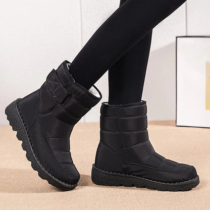 Dicke Plüsch-Winterstiefel