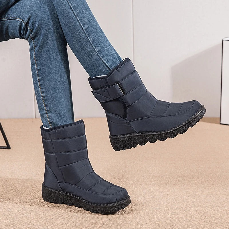 Dicke Plüsch-Winterstiefel