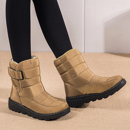 Dicke Plüsch-Winterstiefel