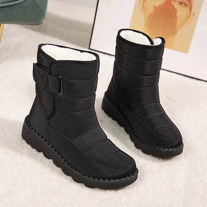 Dicke Plüsch-Winterstiefel