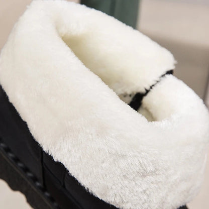 Dicke Plüsch-Winterstiefel