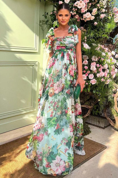 Bedrucktes Trägerloses Maxikleid „Dinah“
