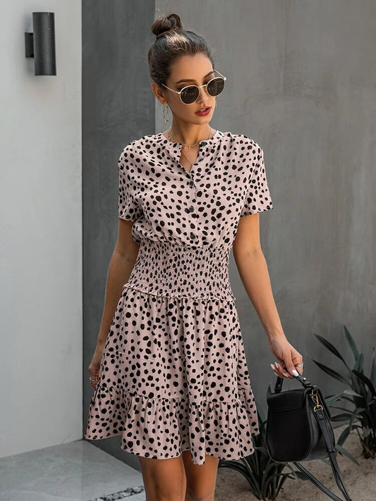 Minikleid Mit Leopardenmuster