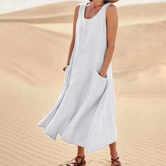 Maxi-Sommerkleid Mit Taschen
