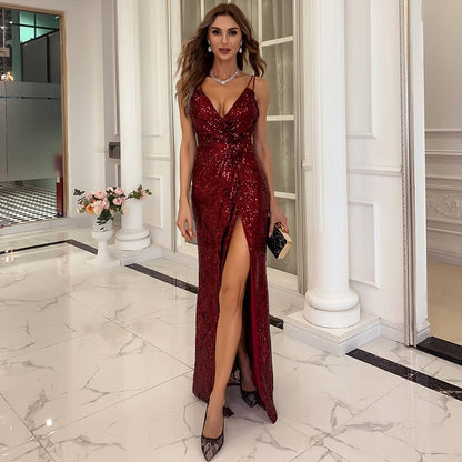 Wunderschönes Maxi-Partykleid