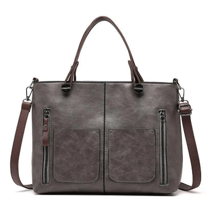 Vintage Leder Damen Umhängetasche