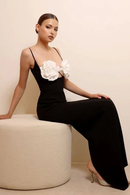 Bandage-Maxi-Slipkleid Mit Blumenmuster