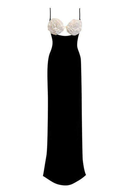 Bandage-Maxi-Slipkleid Mit Blumenmuster