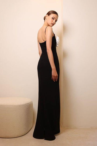 Bandage-Maxi-Slipkleid Mit Blumenmuster