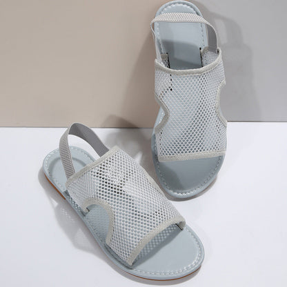 Elegante Sandaletten Mit Mesh-Detail