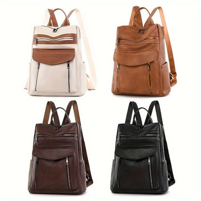 Ein Rucksack, Der Vintage-Stil Und Funktionalität Vereint