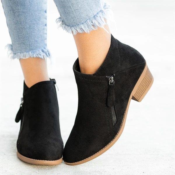 Elegante Stiefel Mit Niedrigem Absatz