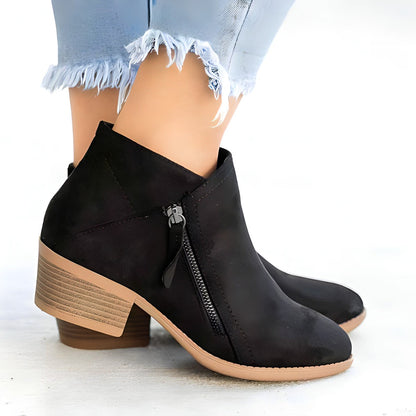 Stilvolle Stiefel Mit Reißverschluss