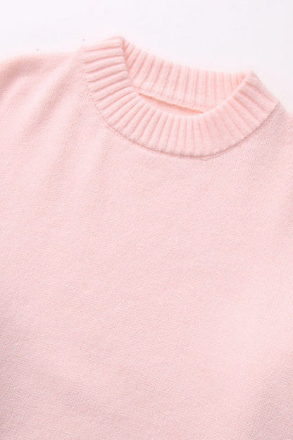 Lässiger, Eleganter Rosa Pullover