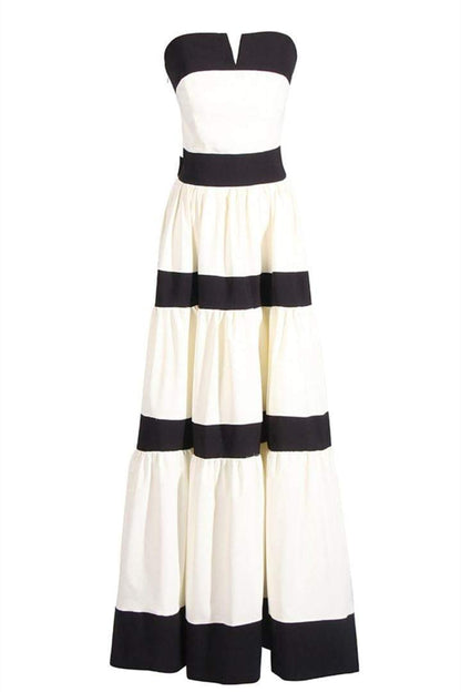 Karen Maxikleid Mit Farbblockdesign Und Schleifendetail