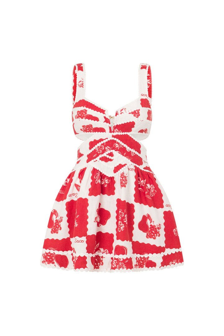 Minikleid Mit V-Ausschnitt Und Verstellbaren Trägern