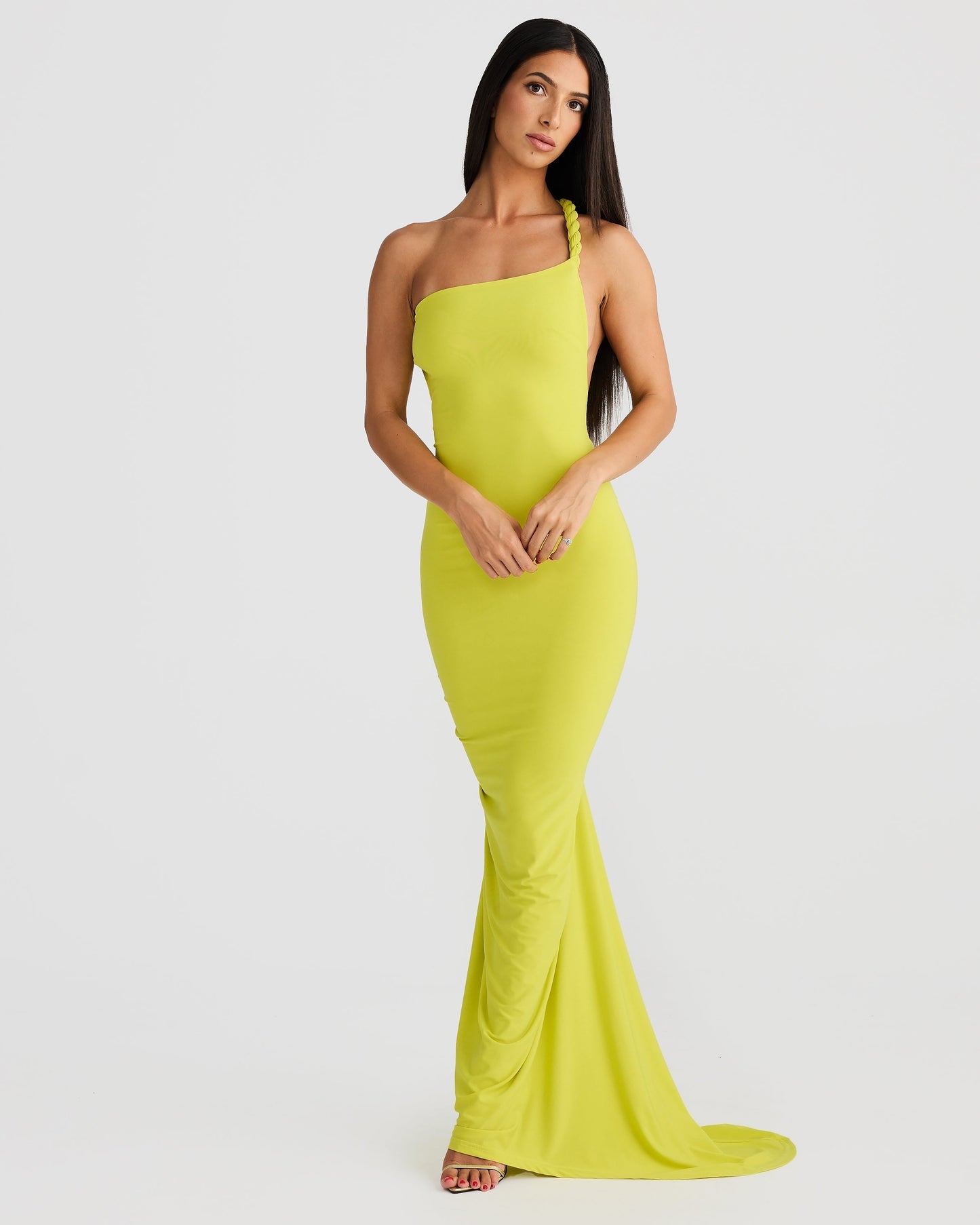 Rückenfreies Maxikleid