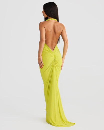 Rückenfreies Maxikleid