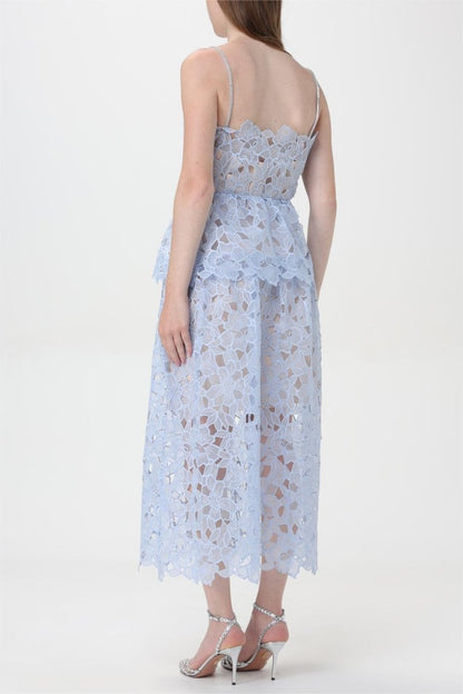 Midi-Unterkleid Mit Spitzenlagen