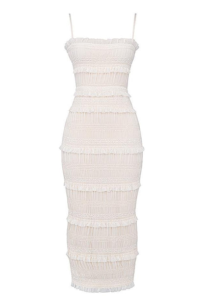 Maxi-Slipkleid Mit Plissierung